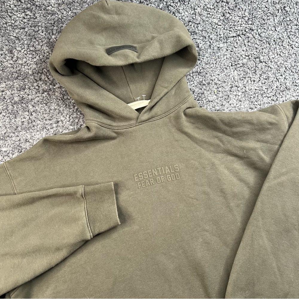 FOG Essentials Hoodie Green size M Fear of God